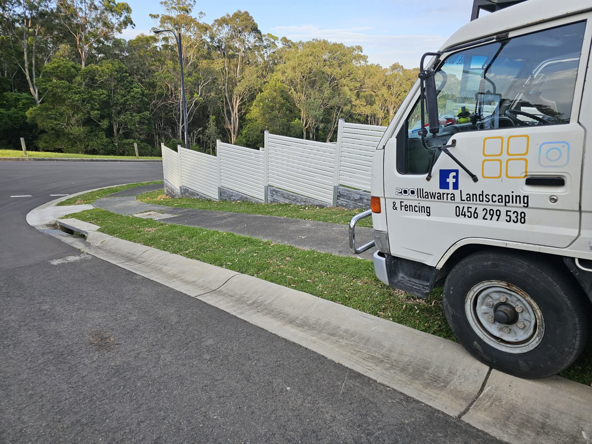 Illawarra Landscaping and Fencing on site
